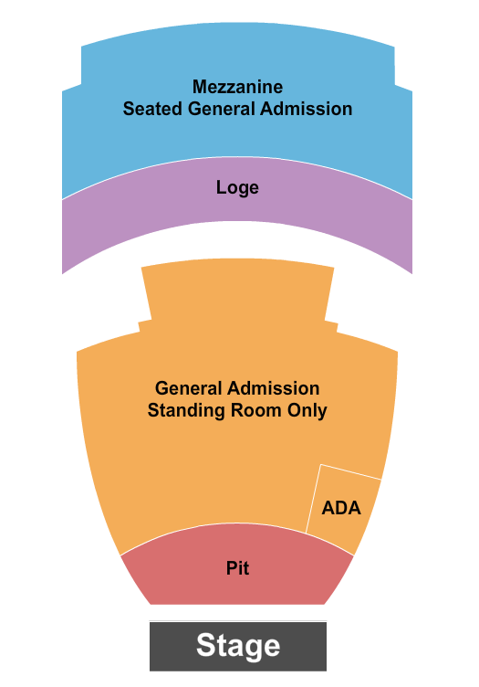 Seating chart for The Wiltern